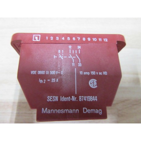 Mannesmann Demag 87419844 Contact Block - New No Box