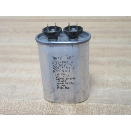 Dielektrol 28F1950 Capacitor 2uF + 10% 1200 DC - Used