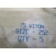 75 VITON 252 75VITON252 Size 252 O-Ring (Pack of 5)