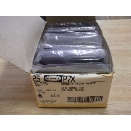 Hubbell P7X One Gang Single Outlet (Pack of 25)