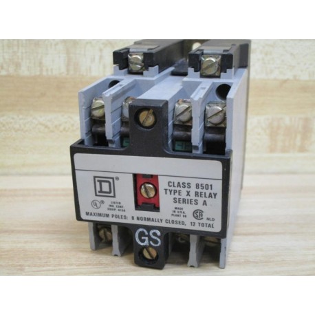 Square D 8501-X020 Relay - Used