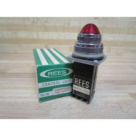 Rees 40200-000 Pilot Light 40200000 WRed Lens