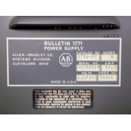 Allen Bradley 1771-PA Power Supply 1771PA Series A - Used