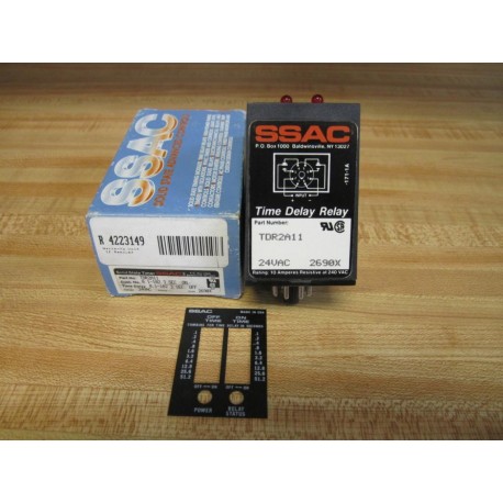 SSAC TDR2A11 Solid State Timer Relay