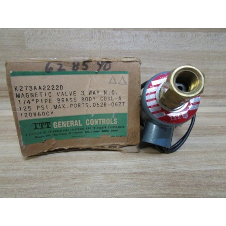 ITT General Control K273AA2222D Magnetic Valve