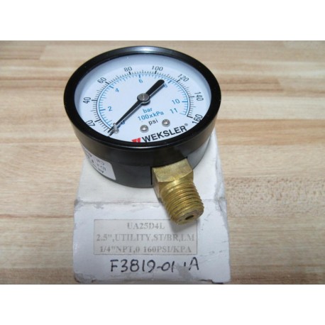 Weksler UA25D4L Pressure Gauge