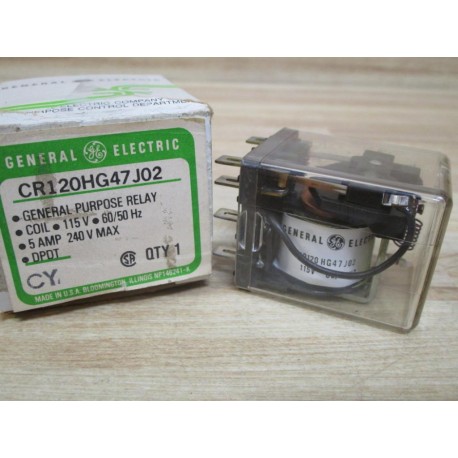 GE General Electric CR120HG47J02 Relay