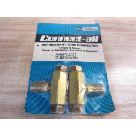 Watsco CCA-6 Tube Connector 38" O.D. x 38" O.D. (Pack of 2)