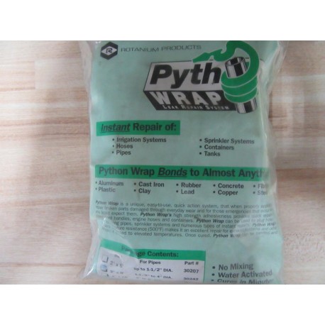 Python Wrap 30242 Leak Repair Kit For Pipes Up To 1-12" to 4"