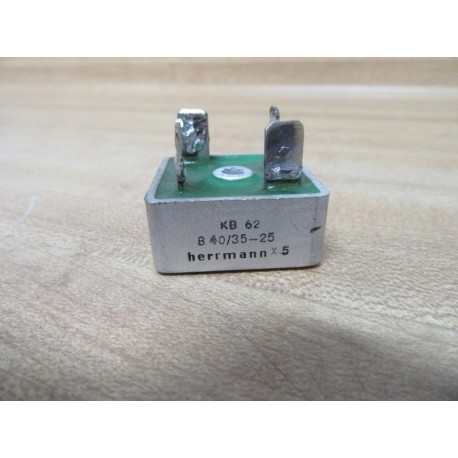 Herrmann KB-62 B4035-25 Rectifier KB62B403525 - Used