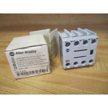 Allen Bradley 100-FA31 Auxiliary Contact 100FA31 Series B