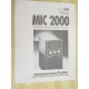 Partlow MIC 2000 Operation Manual - Used