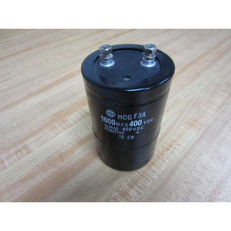 Hitachi HCGF3A Capacitor 1600 MFD 400 VDC - Used