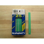 Grafoplast 117MXXBW Label X (Pack of 25)