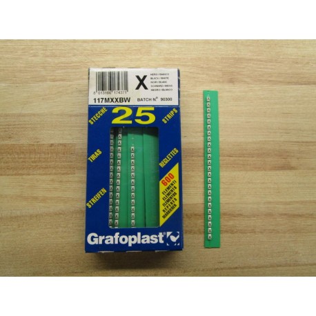 Grafoplast 117MXXBW Label X (Pack of 25)