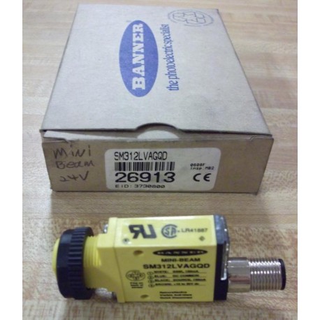 Banner SM312LVAGQD Photoelectric Sensor