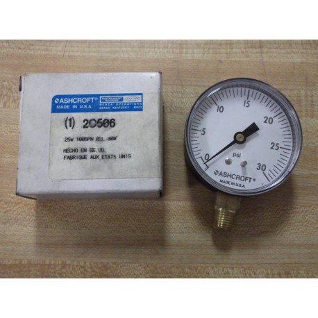 Ashcroft 2C506 25W 1005PH 02L 30 Pressure Gauge