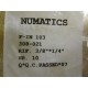 Numatics F-IN 103 308-021 Push-in Fitting Bag Of 10