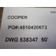 Cooper DWG 538347 Cable Assembly DWG538347 - New No Box