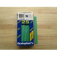 Grafoplast 117MNNBW Label N (Pack of 25)