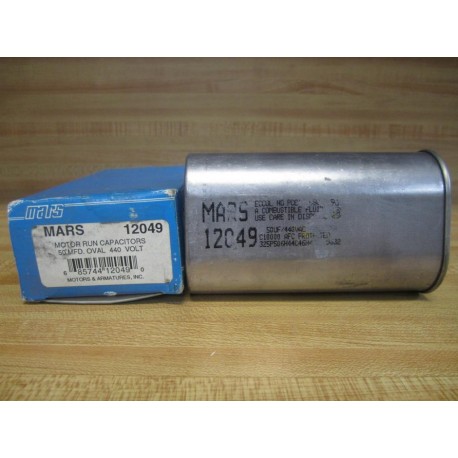 Mars 12049 Oval Single Run Capacitor