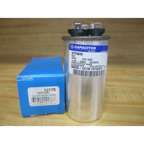 Mars 12178 Round Dual Motor Run Capacitor 97F9849