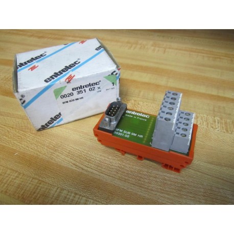 Entrelec BFM SUB 9M HR Terminal Block 002035102