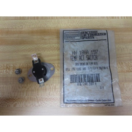 Carrier HH 18HA 197 Temp Action Switch HH18HA197