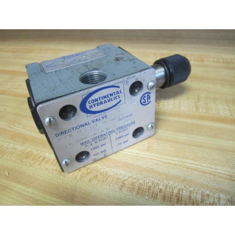 Continental VS12M-1A-G-68L-H Valve VS12M1AG68LH Less Coil - New No Box