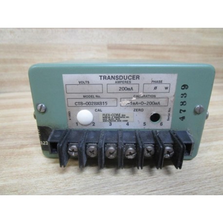 Flex-Core CT8002BX815 Current Transducer  CT8-002BX815 - Used