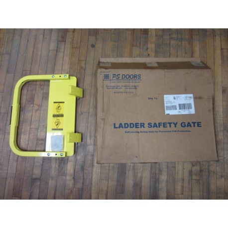 PS Doors LSG-18 Ladder Safety Gate - Safety Yellow