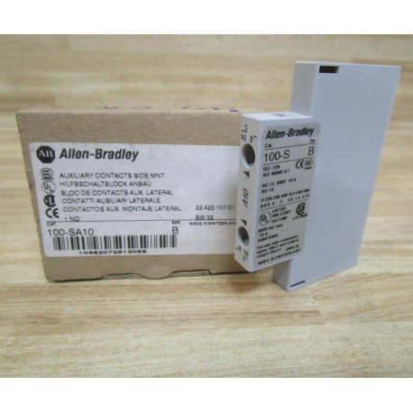 Allen Bradley 100-SA10 Contact Block 100SA10