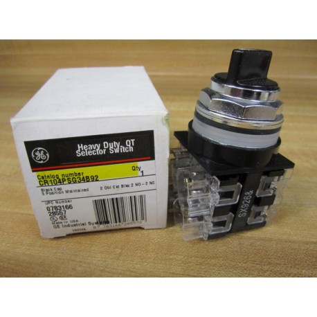 General Electric CR104P-SG34B92 Selector Switch CR104PSG34B92