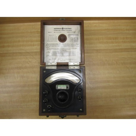 GE General Electric 3229284 Vintage Industrial ac Volt Meter Antique - Used