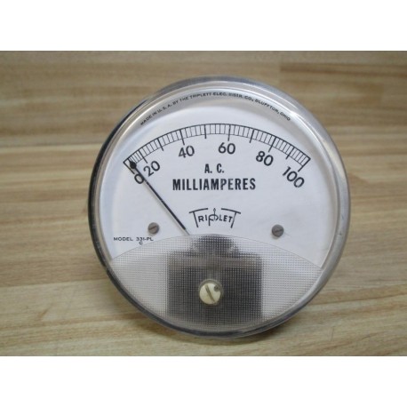 Triplett 331-PL Milliamperes Meter 331PL - Used