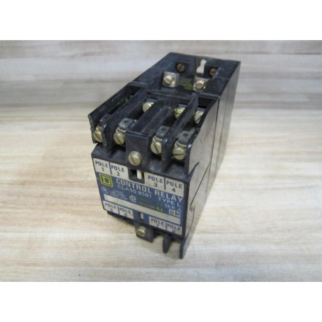 Square D 8501 L0-40 Control Relay 8501 LO-40 - Used