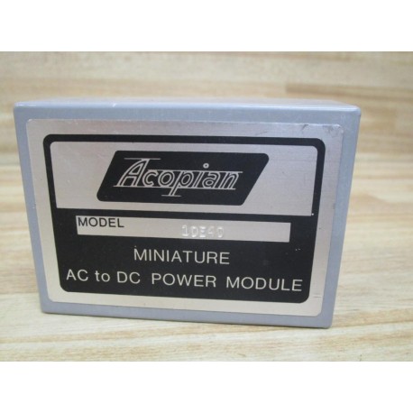Acopian 10E40 Miniature AC To DC Power Module - New No Box