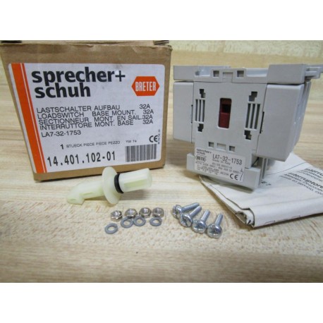 Sprecher + Schuh LA7-32-1753 Motor Disconnect Switch