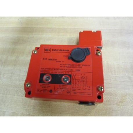 Cutler Hammer E48-M3KL3F24 Eaton Key-Interlock Limit Switch No Key - New No Box