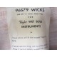 Taylor 96S79 WICKS Wet Bulb Instruments 96S79 (Pack of 10)