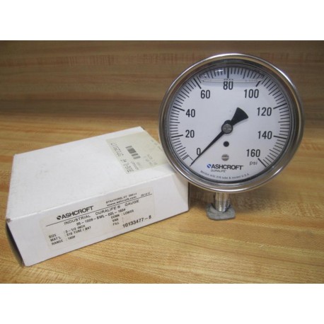 Ashcroft 35-1009-SWL-02L-160 Duralife Gauge 351009SWL02L160