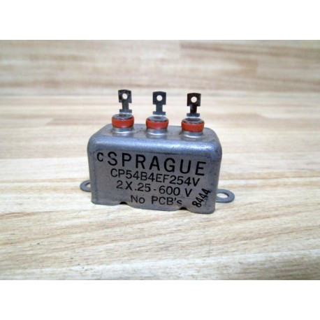 Sprague CP54B4EF254V Capacitor 2 X .25 -600V - New No Box