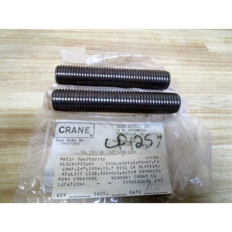 Crane 901-811-612 Stud Body A193-B7 (Pack of 2)