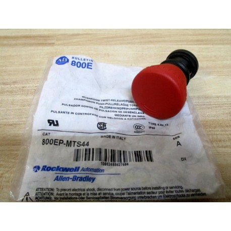 Allen Bradley 800EP-MTS44 Mushroom Push-Pull Operator