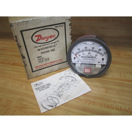 Dwyer 2000-0 C AV Magnehelic Pressure Gauge 20000CAV