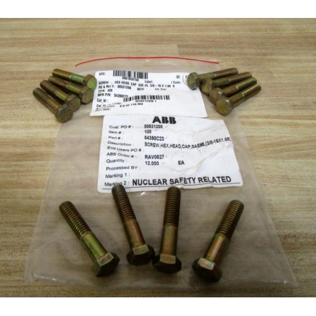 ABB 54390C23 Hex Head Cap Screw (Pack of 12)