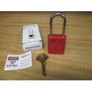 Master Lock 410RED Safety Lockout Padlock wKey