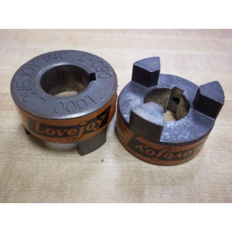 Lovejoy L-090 1.000 Shaft Coupling 1IN Bore (Pack of 2) - Used