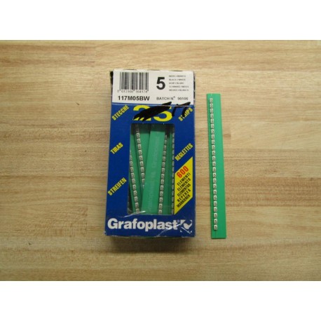 Grafoplast 117M05BW Label 5 (Pack of 17)