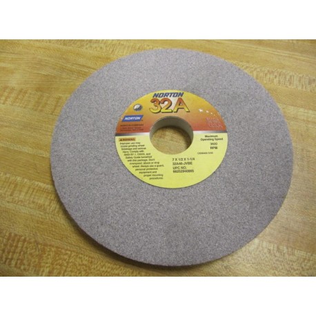 Norton 32A46-JVBE Grinding Wheel 7 X 12 X 1-14 - New No Box